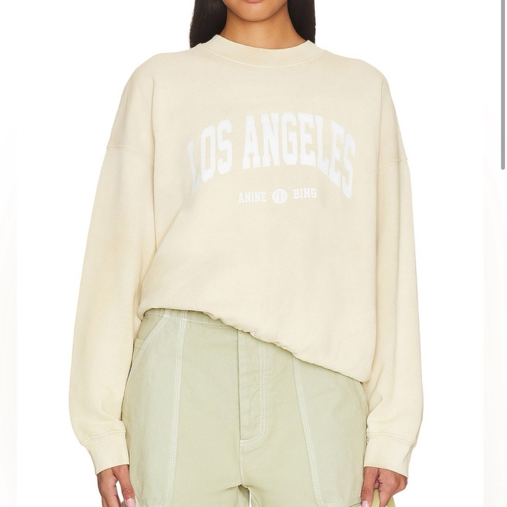Anine Bing Jaci Yellow Sweatshirt
